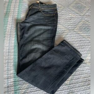 BKE Payton Ankle Skinny Dark Blue Jean Womens 33R(33x31.5) Mid Rise Stretch